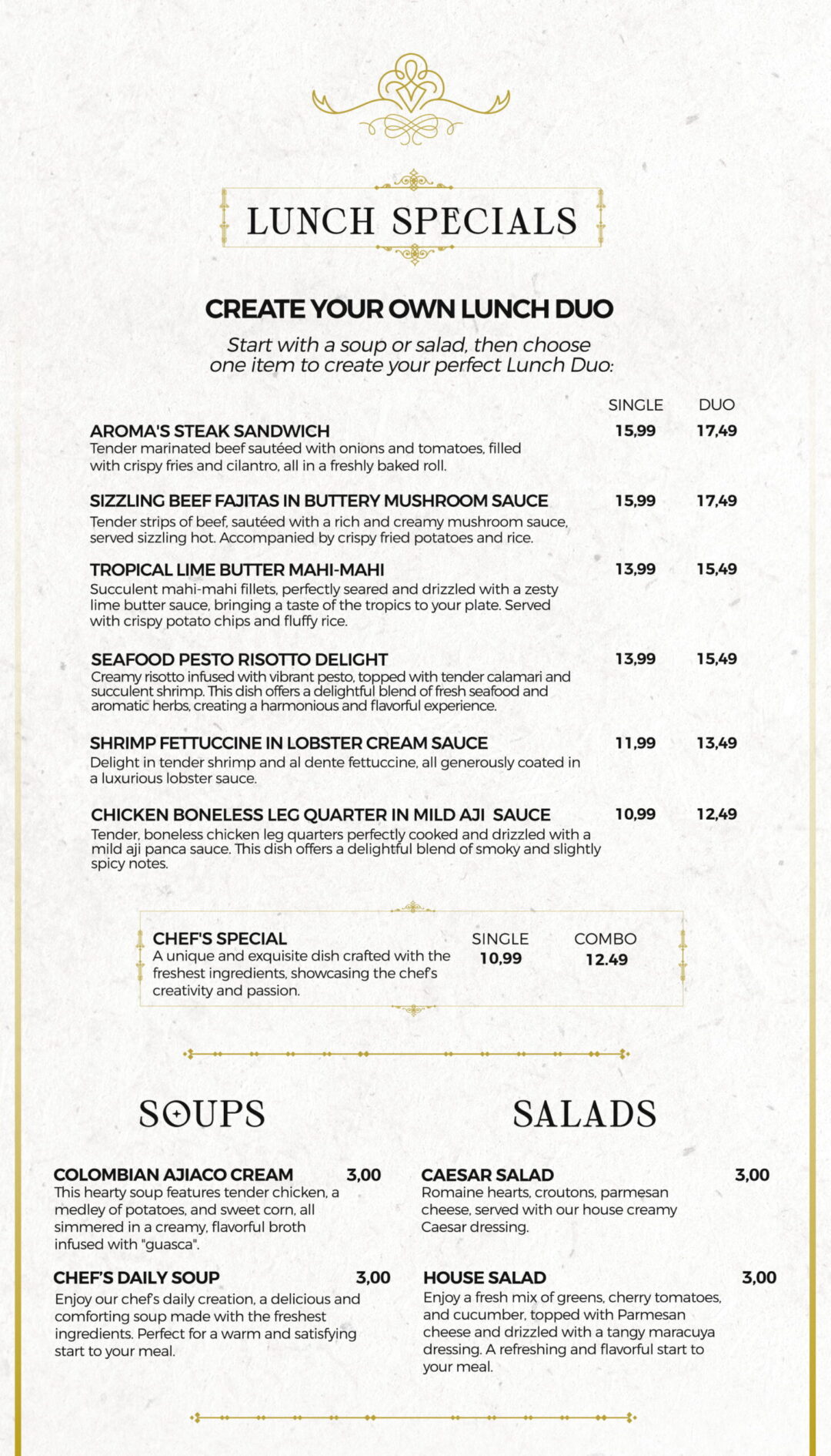 Aroma Latin Fusion – Aroma Holdings